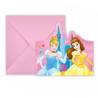 6 Invitations Princesses Disney 6 Invitations Princesses Disney