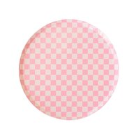 Assiettes Damier Rose