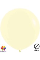 Ballon latex ''Jaune pastel'' 60 cm