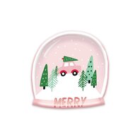 Assiettes Boule à neige de Noël Assiettes Boule à neige de Noël