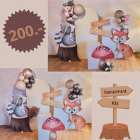 Kit prêt à poser Animaux de la forêt