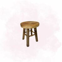 Petit présentoir ''Tabouret'' en bois à louer Petit présentoir ''Tabouret'' en bois à louer