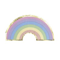 16 SERVIETTES ARC EN CIEL PASTEL