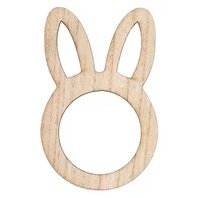 Ronds de serviettes ''Lapin'' en bois