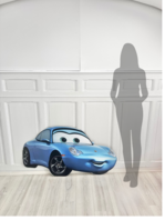 Affiche cartonnée ''Sally Cars'' à louer Affiche cartonnée ''Sally Cars'' à louer