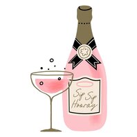 Serviettes Champagne Rose