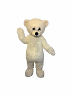 Mascotte Teddy Blanc