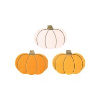 Assortiment serviettes courges pastel