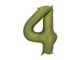Ballon chiffre 4 Vert Olive