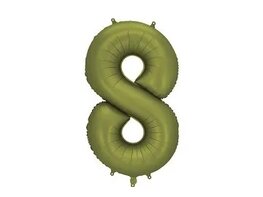 Ballon chiffre 8 Vert Olive