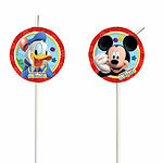 6 pailles Mickey Mouse