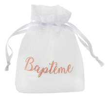 Sachets baptême corail