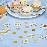 Confettis polka bleu