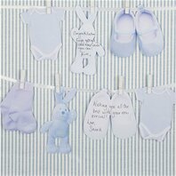 Guest book linges à sécher bleu