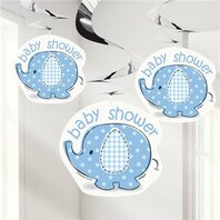 Décorations suspendues éléphant bleu