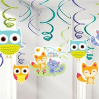 Décorations suspendues woodland baby