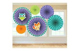 Lot éventails woodland baby