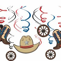 Décorations suspendues western