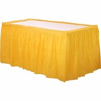 Jupe de table jaune