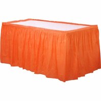 Jupe de table orange