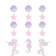 Décorations suspendues sirènes irisées