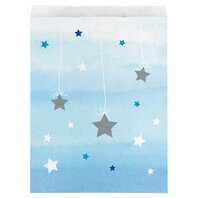 Sachets à friandises 1 an bleu étoiles