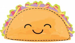 Ballon alu géant tacos