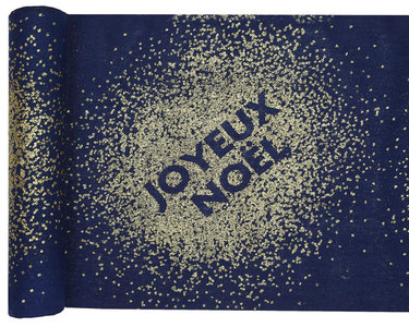 Chemin De Table Joyeux Noel Bleu Et Dore Magic Cake Party Chemin De Table Joyeux Noel Bleu Et Dore Magic Cake Party